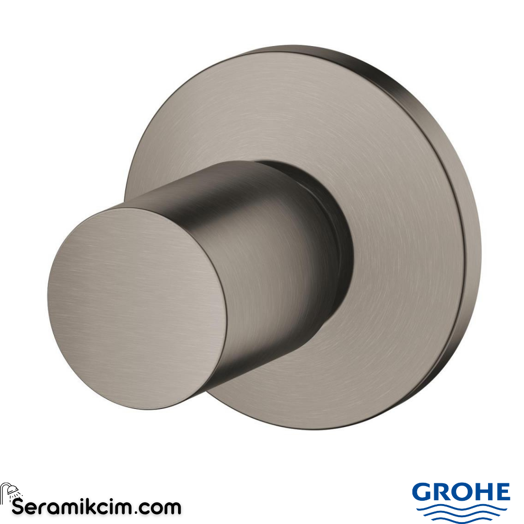 Grohe Bau Cosmopolitan Ankastre Stop Valf, Fırçalı Sert Grafit (Sıva Üstü Grubu) 19917AL0