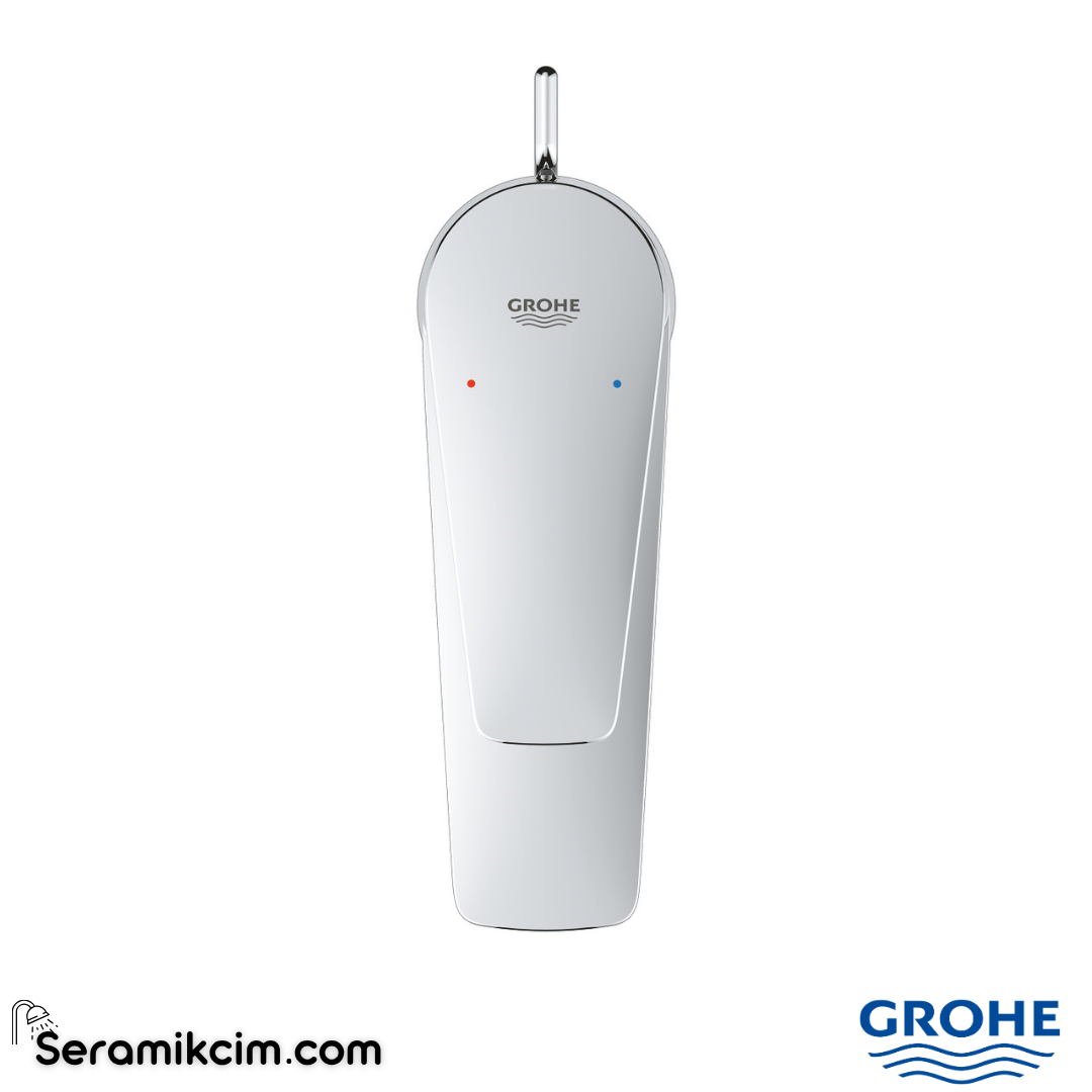 Grohe BauEdge Lavabo Bataryası, Sifon Kumandalı (S Boy) Krom 23328001