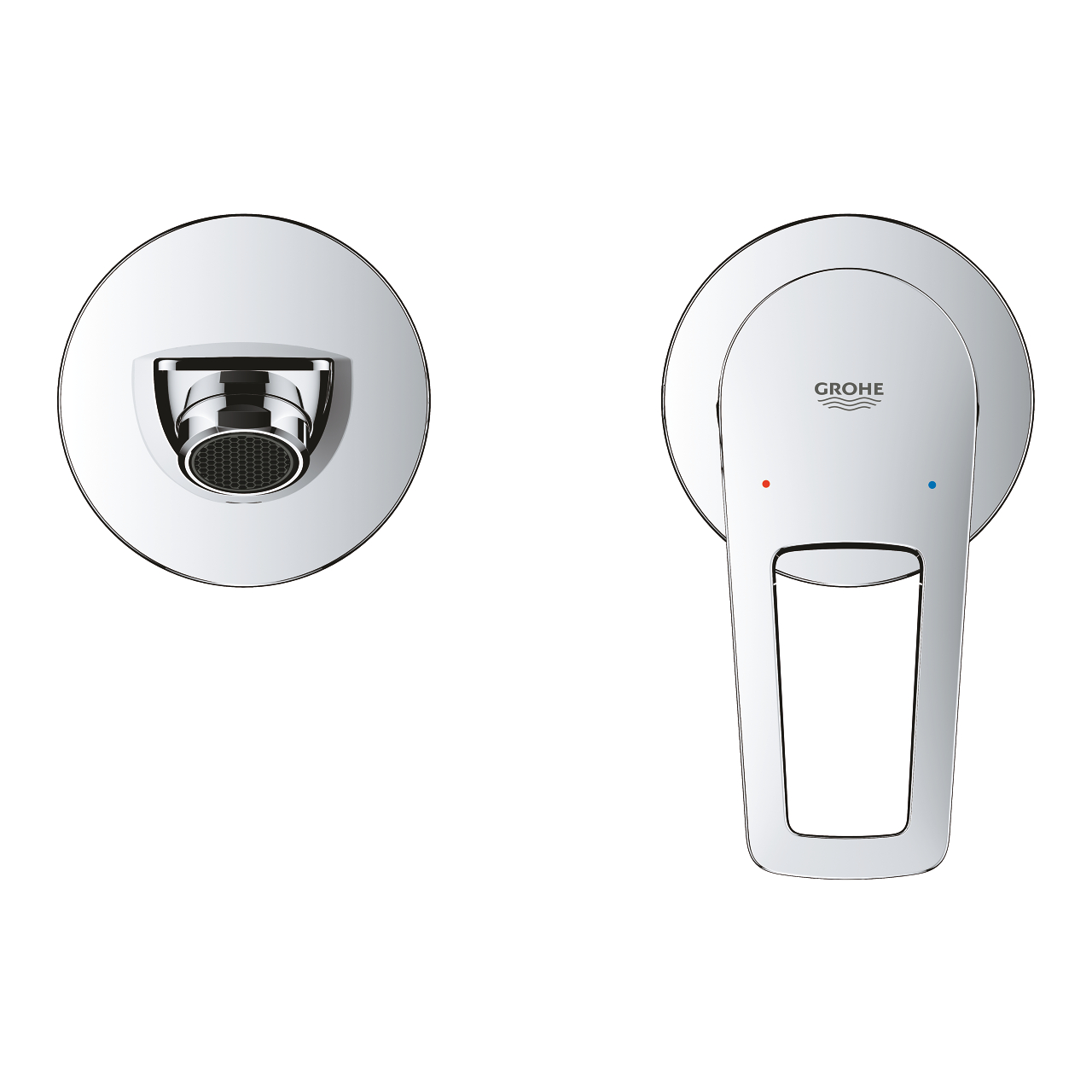 Grohe BauLoop İki Delikli Ankastre Lavabo Bataryası Krom 20289001