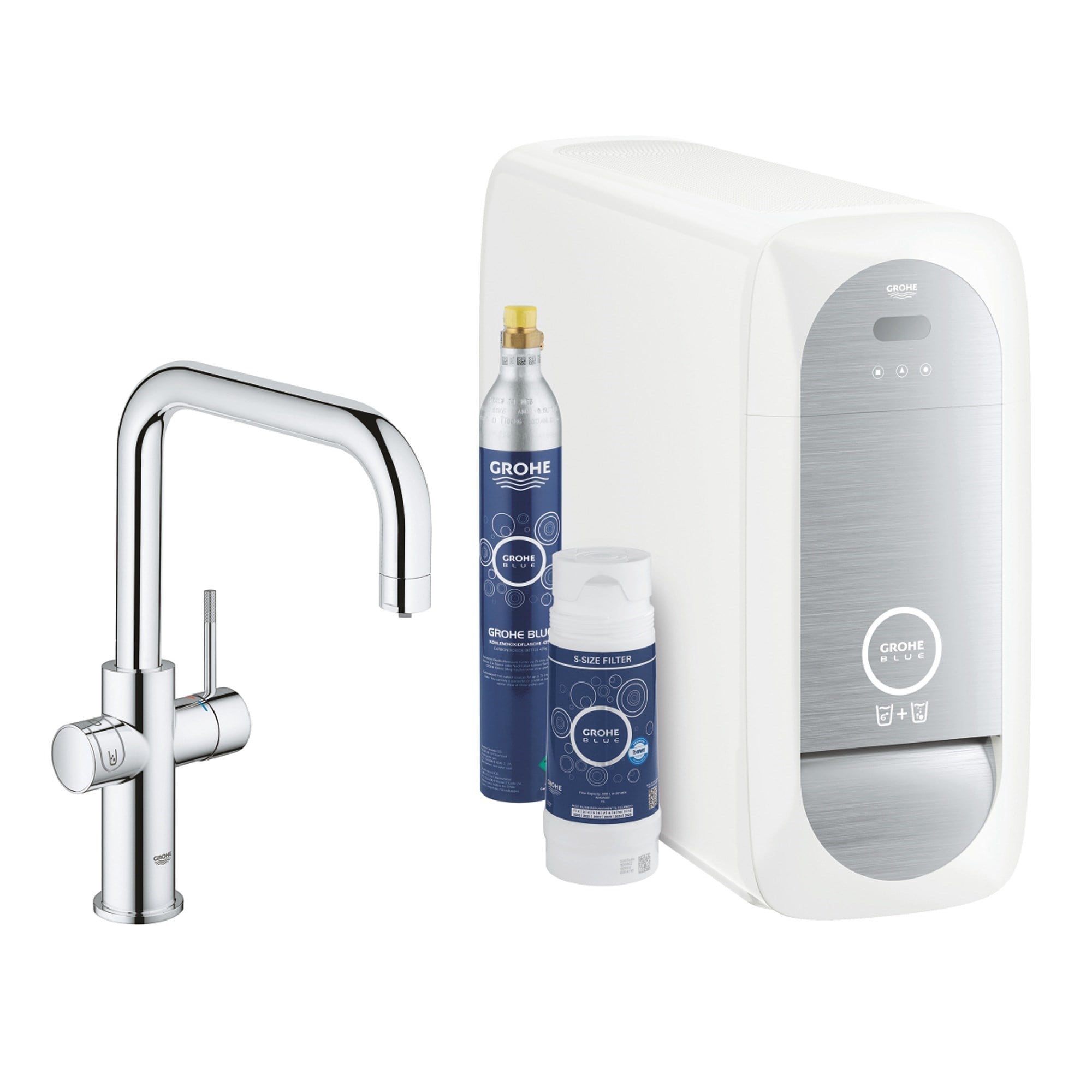 Grohe Blue Home Arıtmalı İçme Suyu ve Soda Yapan Mutfak Bataryası Krom 31456001