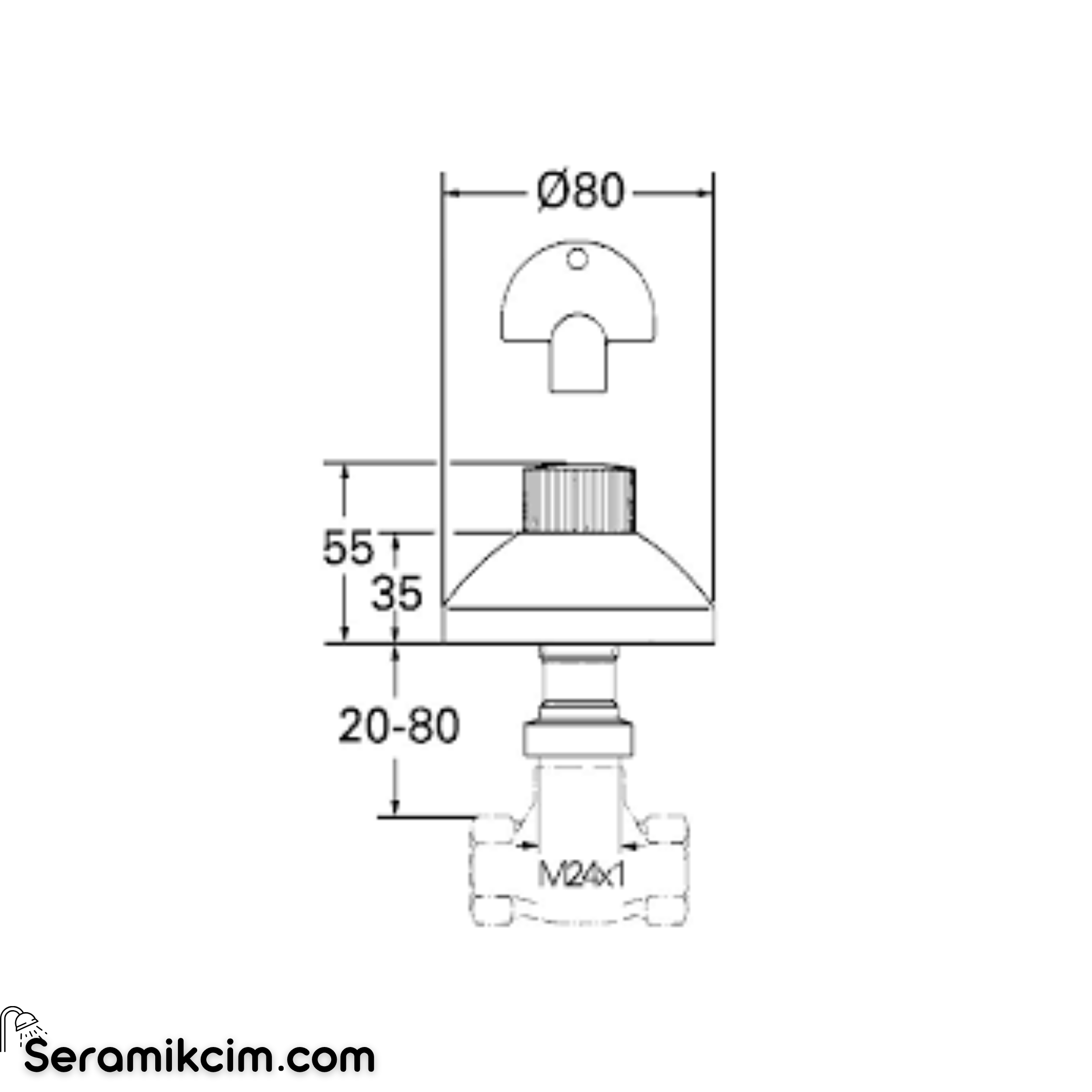 Grohe Conc Valve Headpart 19840000