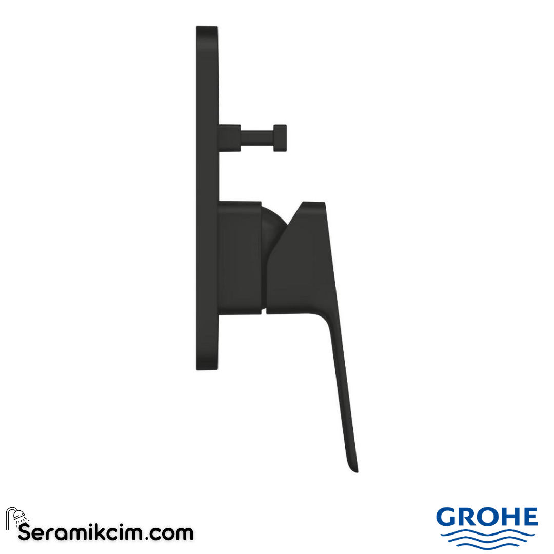 Grohe Cubeo Ankastre Banyo/Duş Bataryası, Mat Siyah (Sıva Üstü Grubu) 1017782430