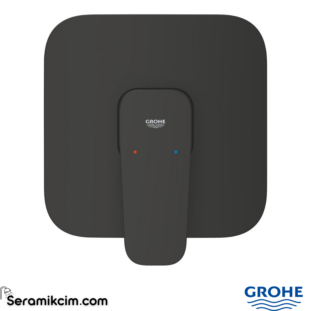 Grohe Cubeo Ankastre Duş Bataryası, Mat Siyah (Sıva Üstü Grubu) 1017772430