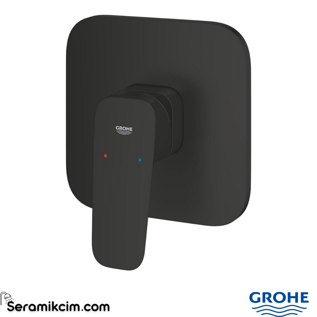 Grohe Cubeo Ankastre Duş Bataryası, Mat Siyah (Sıva Üstü Grubu) 1017772430