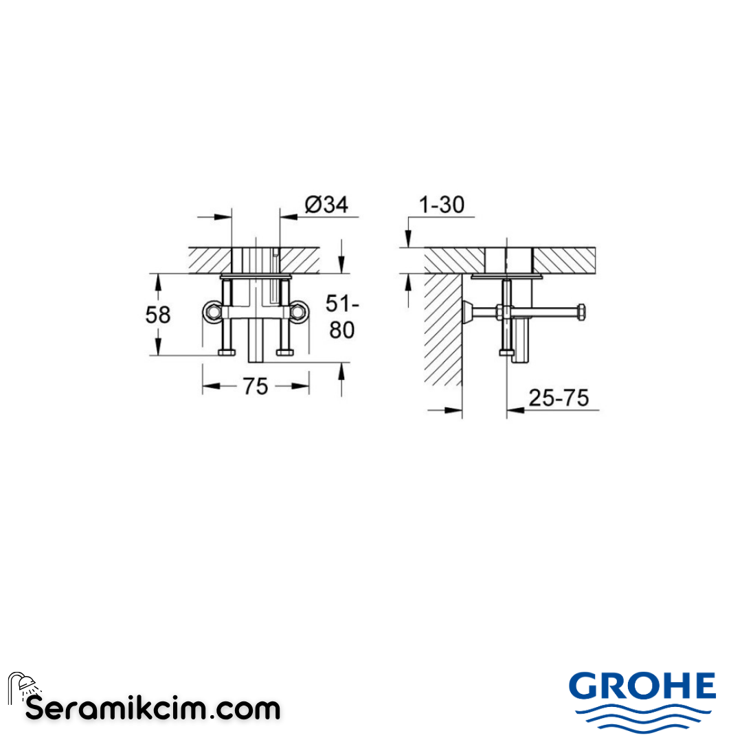 Grohe Döndürme Kilidi 36276000