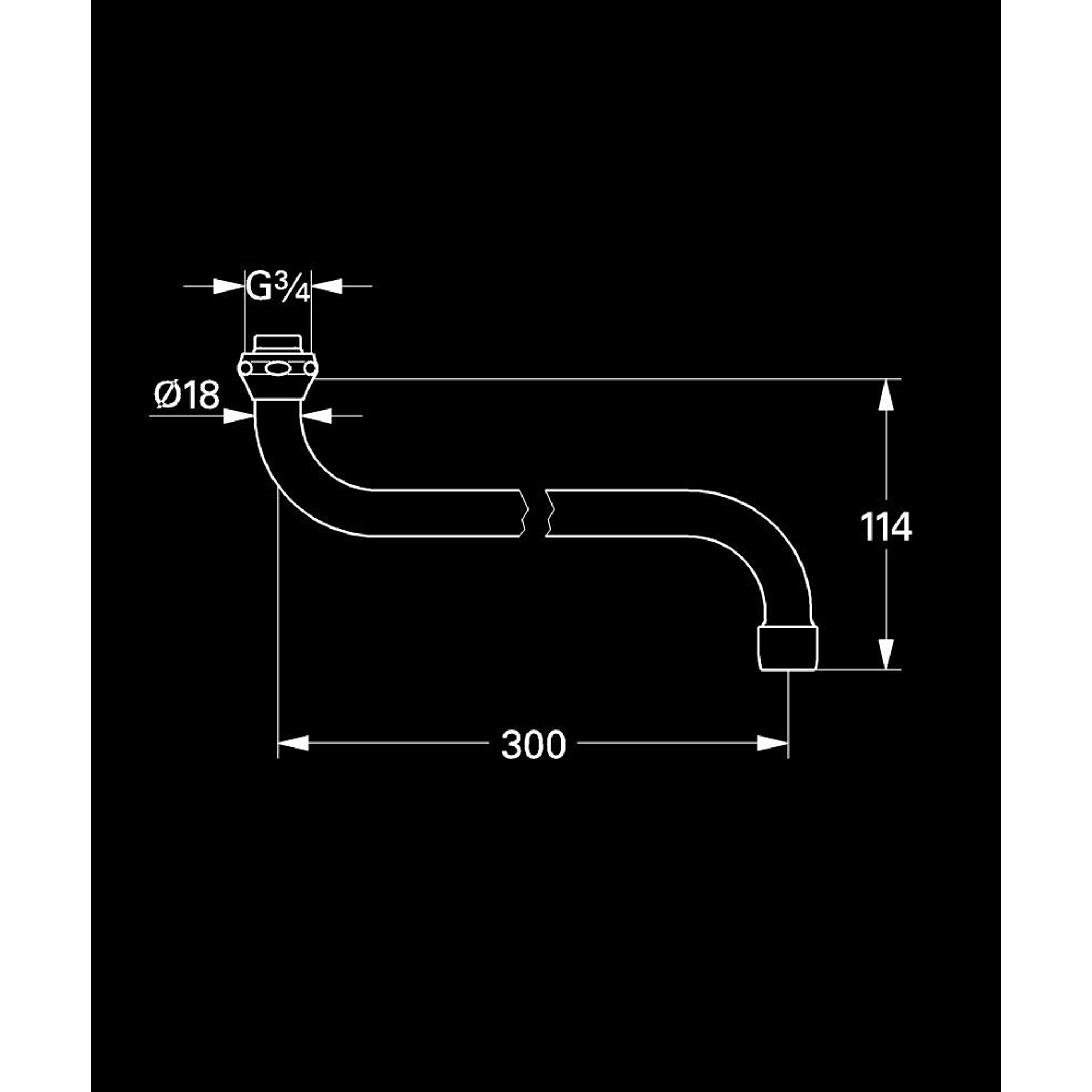 Grohe Döner Borulu Çıkış Ucu Krom 13017000