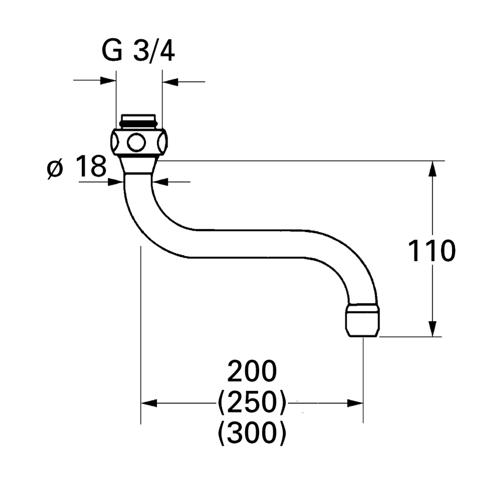 Grohe Döner Borulu Çıkış Ucu Krom 13084000
