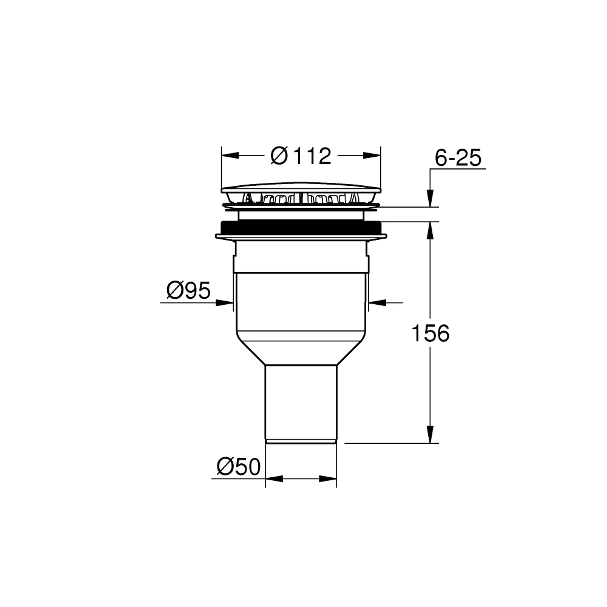 Grohe Duş Teknesi Gider Seti Krom 49533000