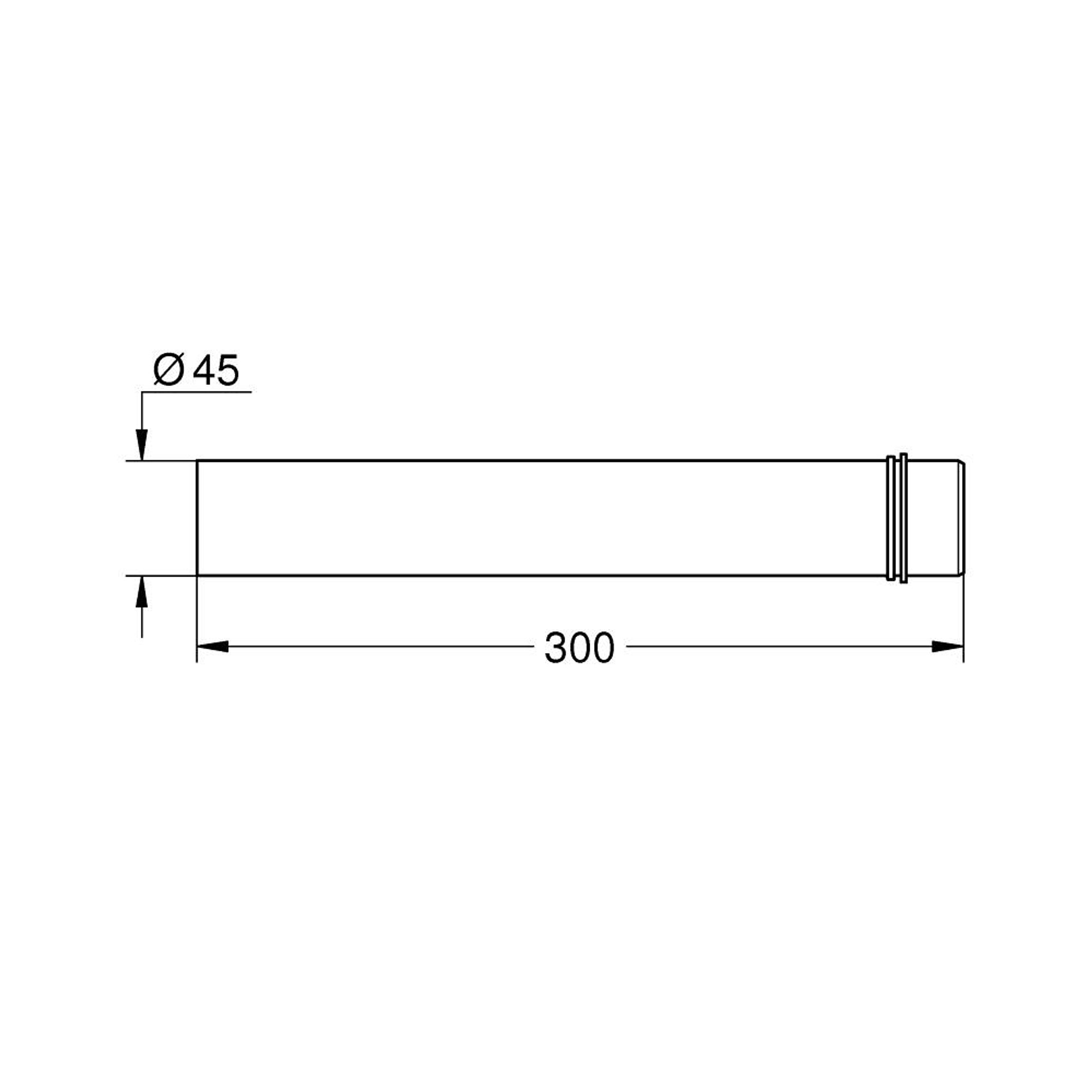 Grohe Duvar Bağlantı Rakoru 43352000