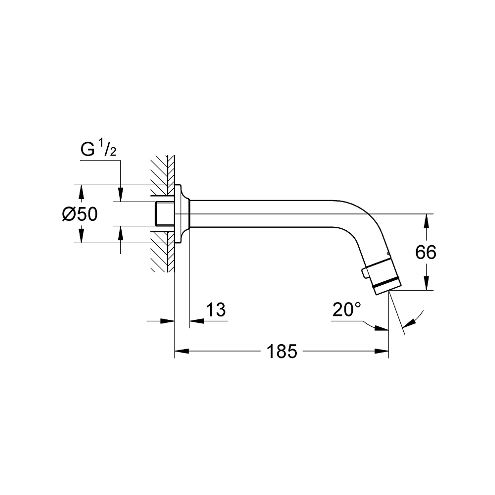 Grohe Duvar Musluğu DN15 Krom 20203000