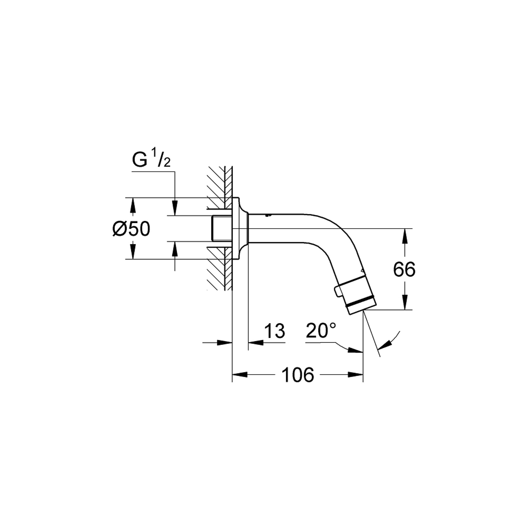 Grohe Duvar Musluğu DN15 Krom 20205000