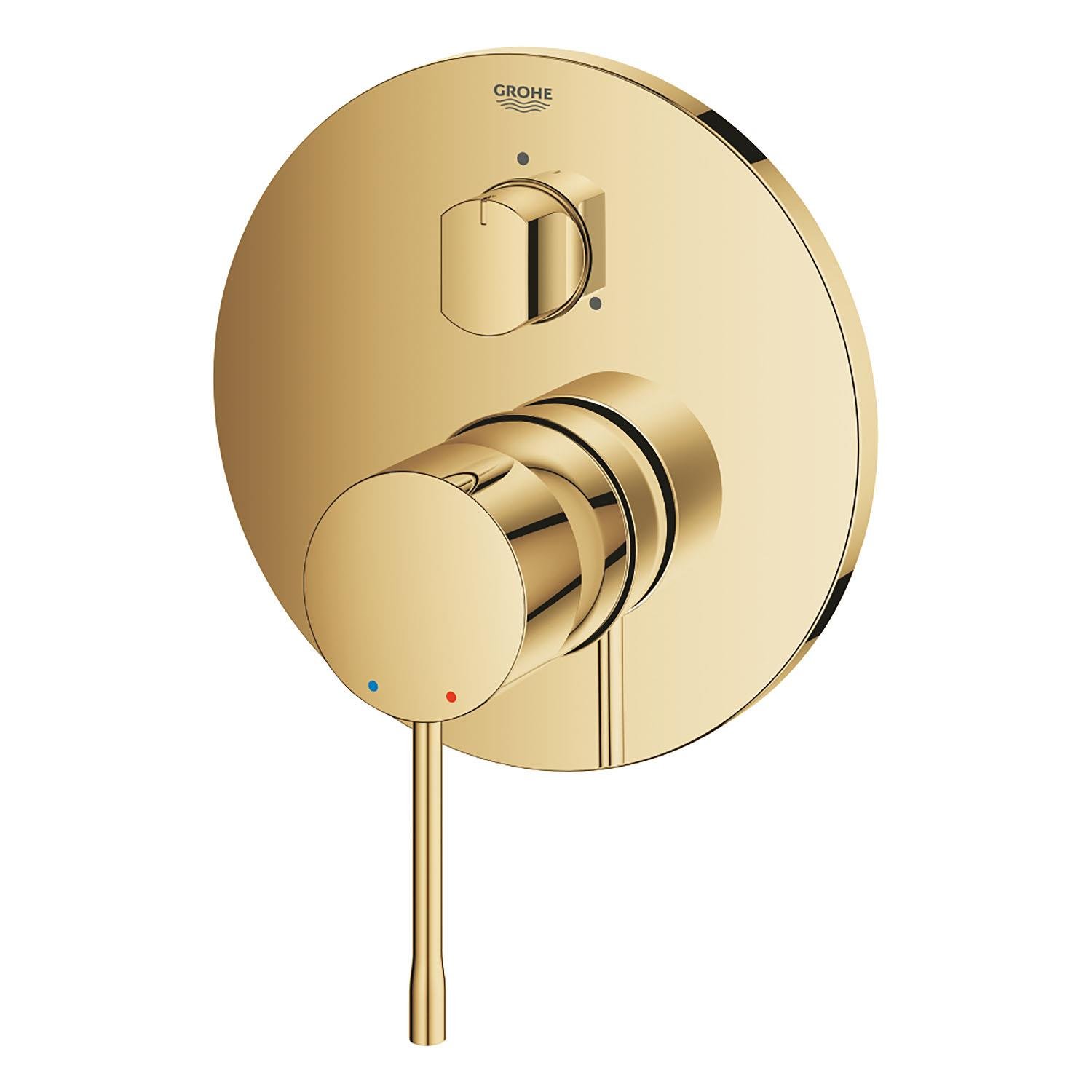 Grohe Essence Ankastre Banyo/Duş Bataryası (Sıva Üstü Grubu) 3 Yollu Altın 24092GL1 - 24092GL1