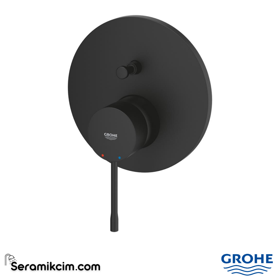 Grohe Essence Ankastre Banyo/Duş Bataryası (Sıva Üstü Grubu) Mat Siyah 24167KF1 - 24167KF1