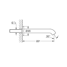 Grohe Essence Çıkış Ucu, Paslanmaz Çelik - 13449DC1 - 13449DC1