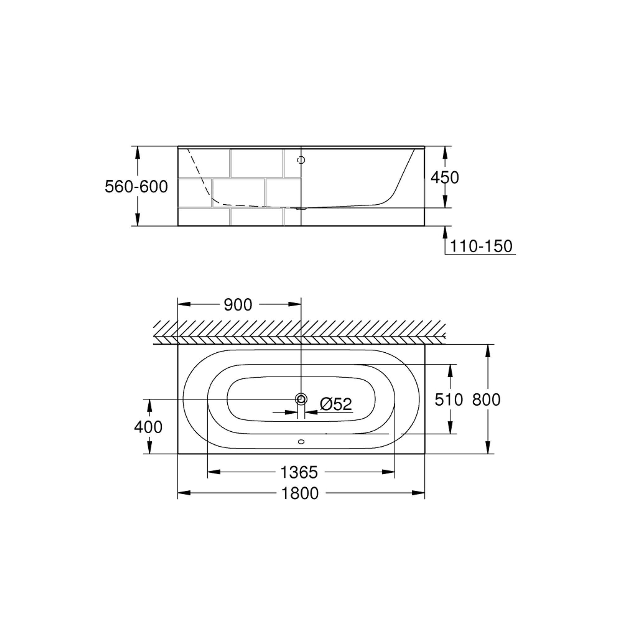 Grohe Essence Küvet Beyaz 3962000H