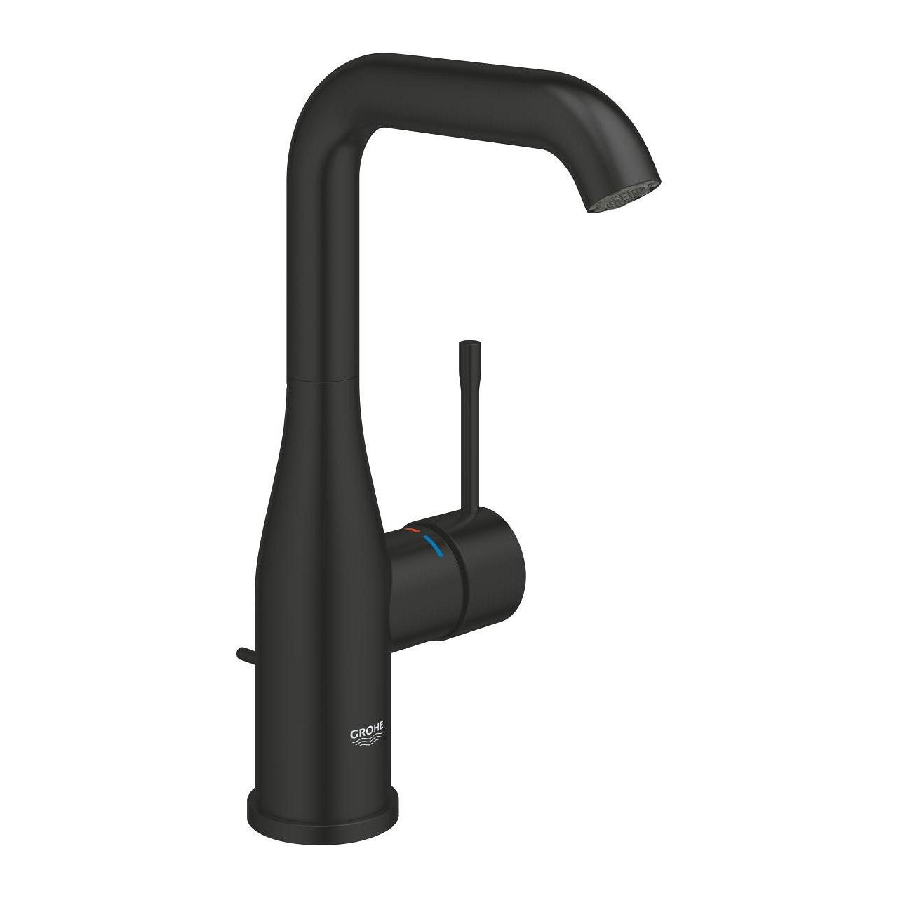 Grohe Essence New Çanak Lavabo Bataryası, Sifon Kumandalı, Mat Siyah 326282431