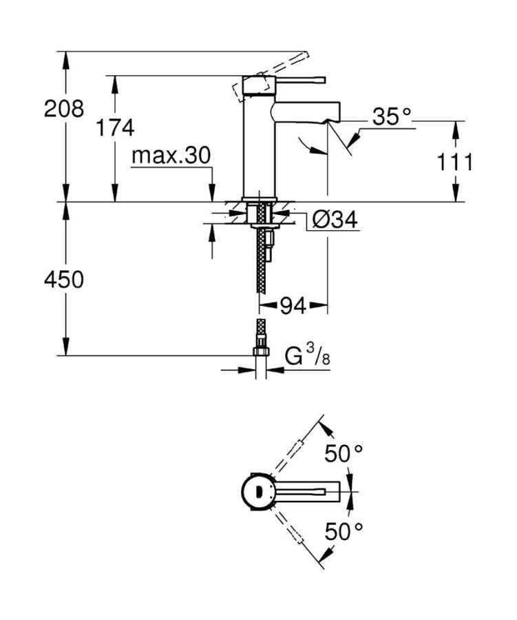 Grohe Essence New Lavabo Bataryası