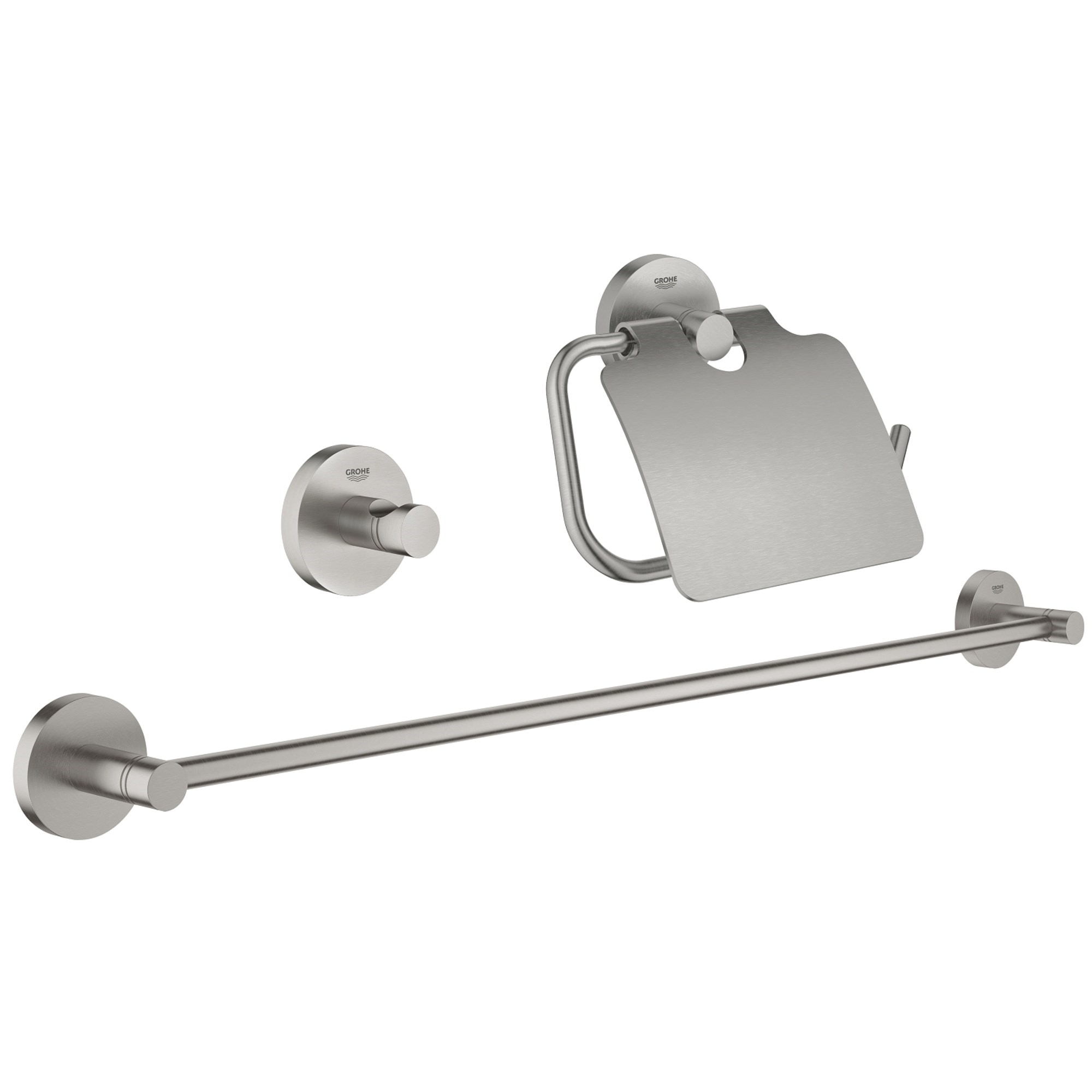 Grohe Essentials 3 Parça Banyo Aksesuar Seti Paslanmaz Çelik 40775DC1
