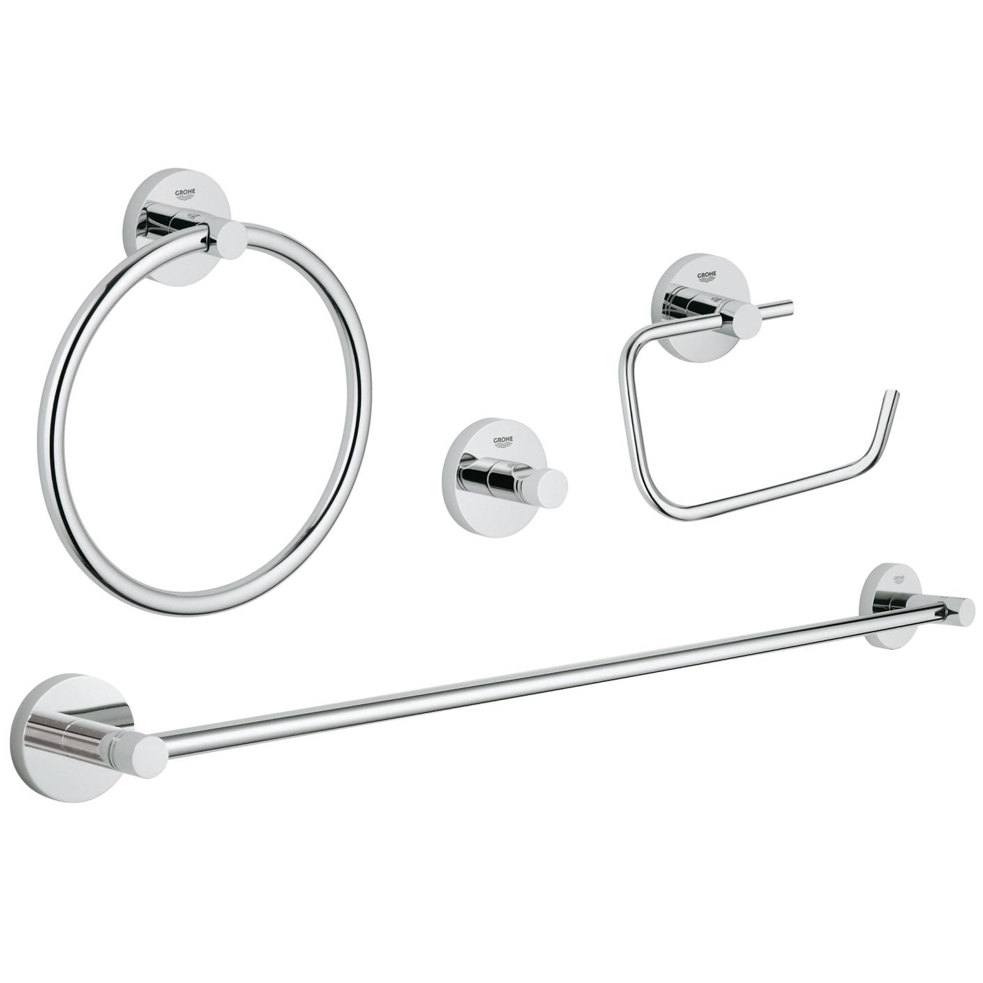 Grohe Essentials 4 Parça Banyo Aksesuar Seti Krom 40823001
