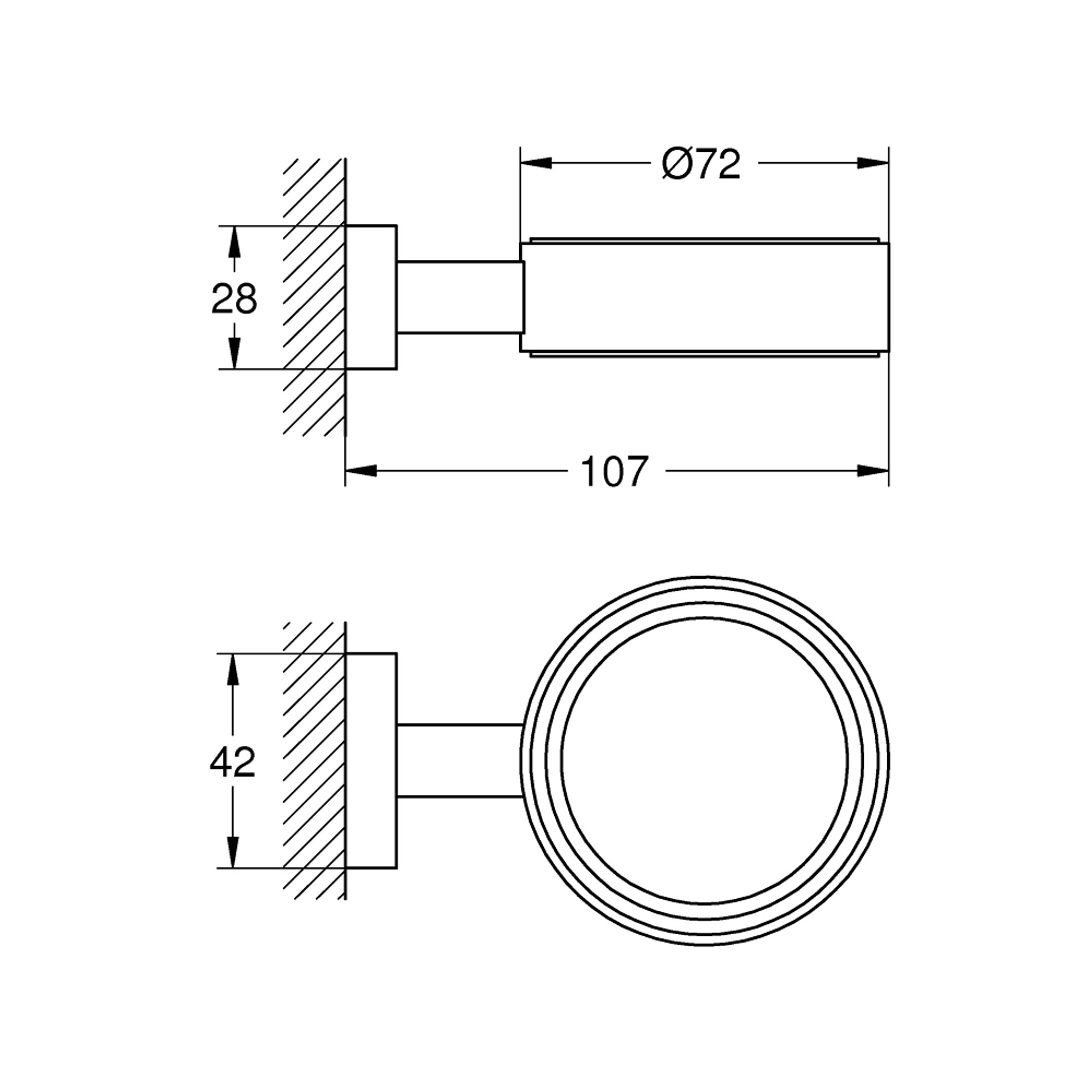 Grohe Essentials Cube Bardak ve Sabunluk Tutucu Paslanmaz Çelik 40508DC1