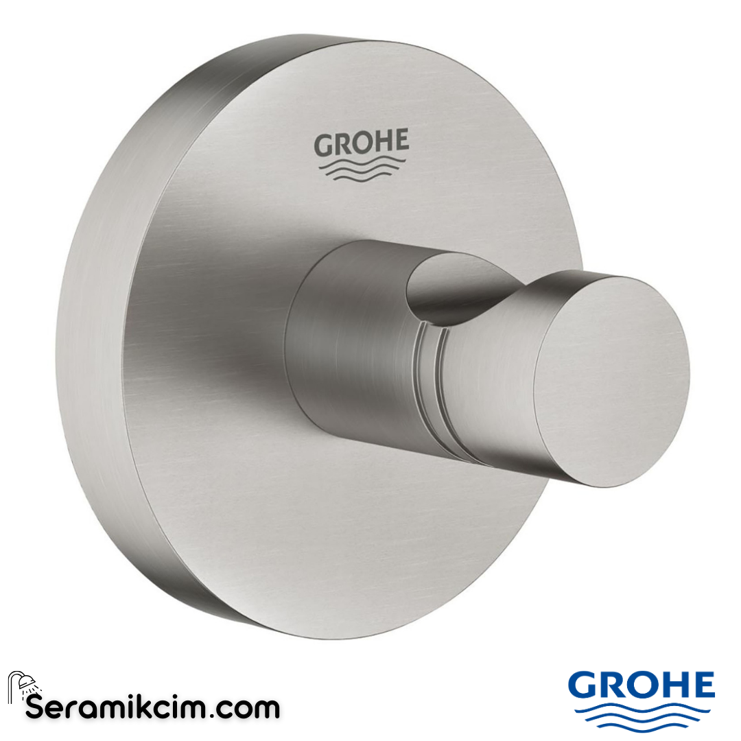 Grohe Essentials Havlu/Bornoz Tekli Askılık, Paslanmaz Çelik 40364DC1