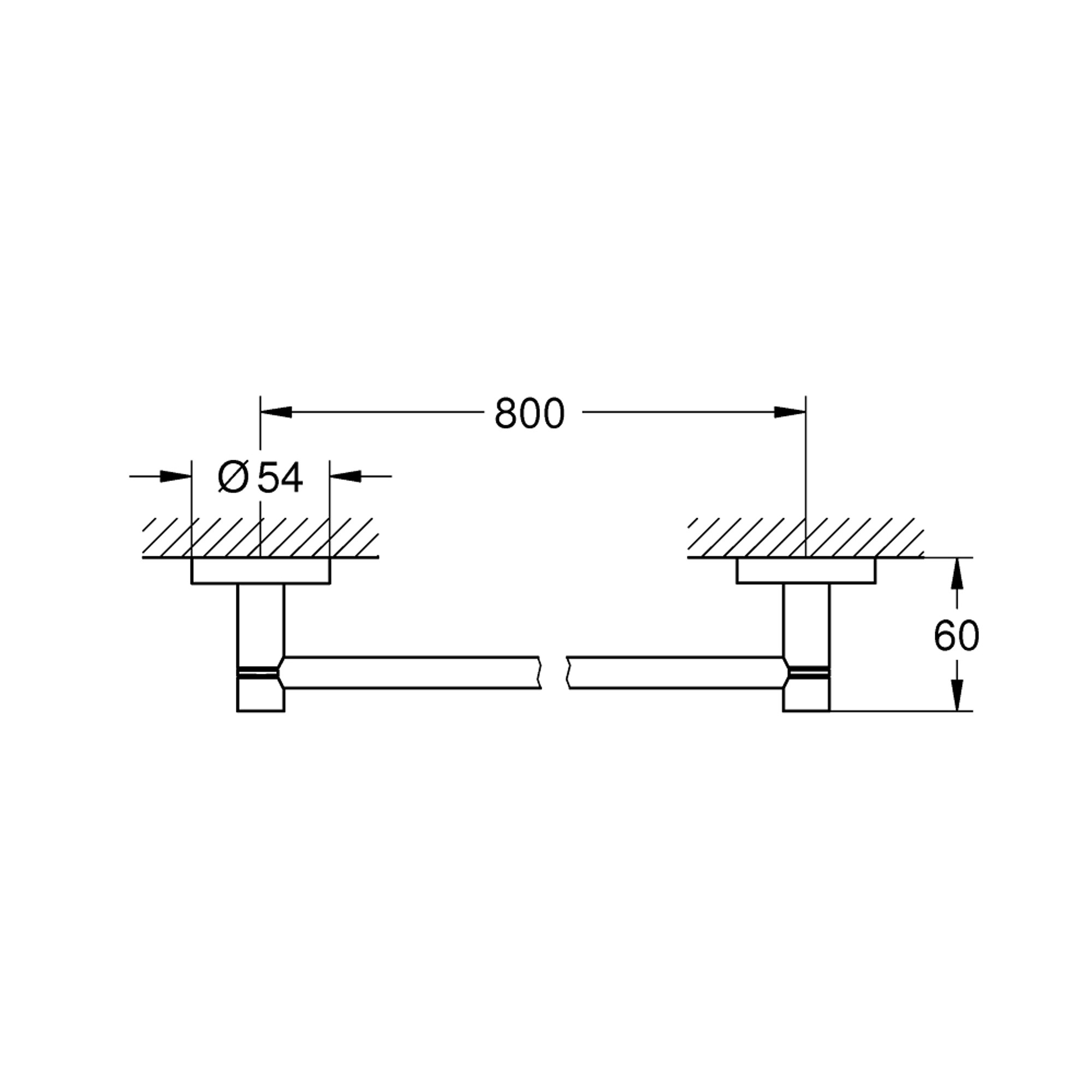 Grohe Essentials Havluluk 80 cm Paslanmaz Çelik 40386DC1