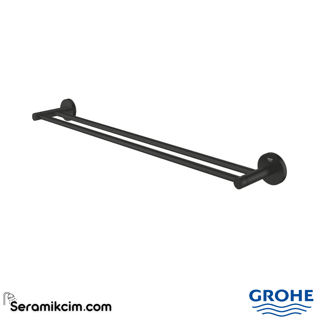 Grohe Essentials İkili Havluluk, Mat Siyah 1024732430 - 1024732430