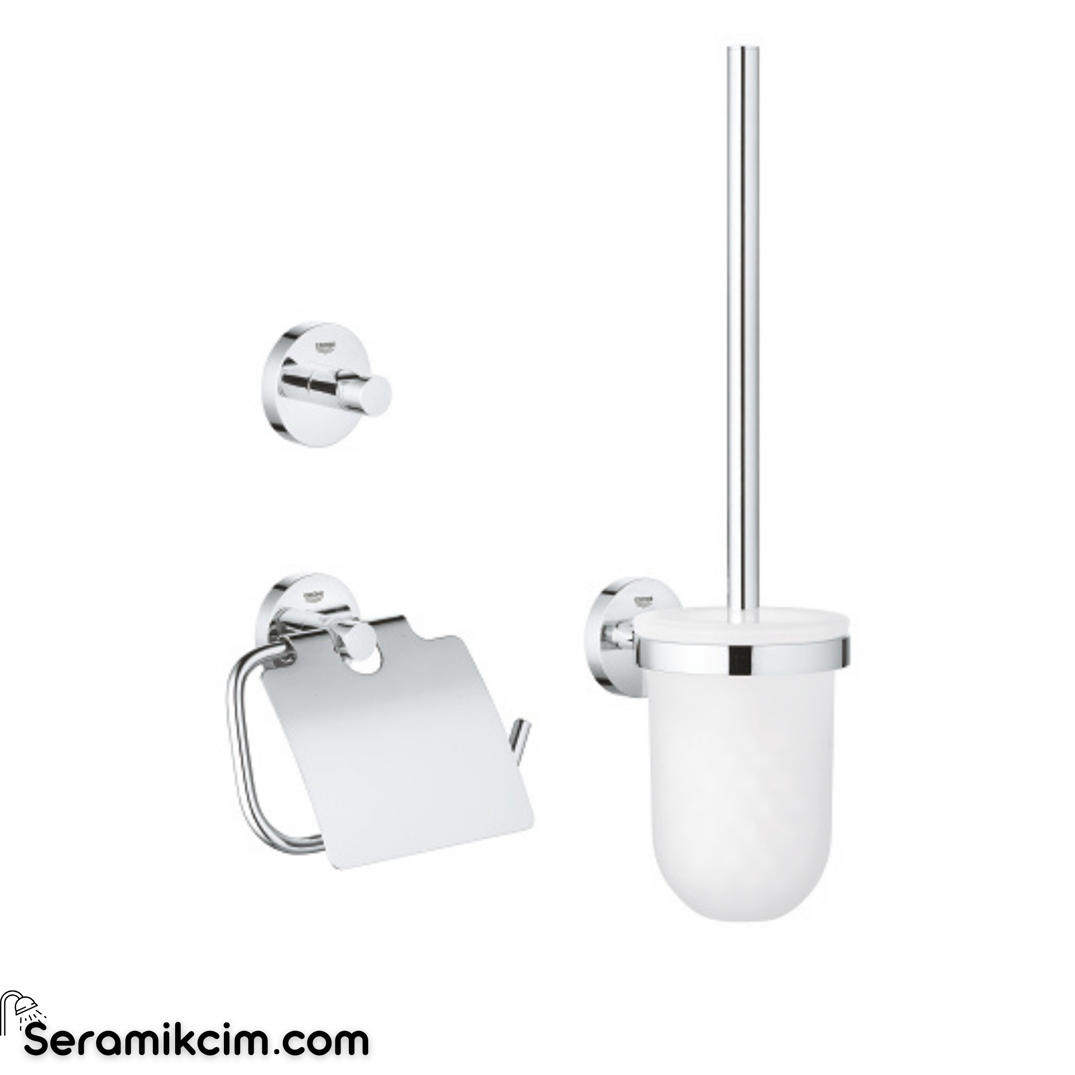 Grohe Essentials New City 3'ü 1 arada tuvalet aksesuar seti 40407001