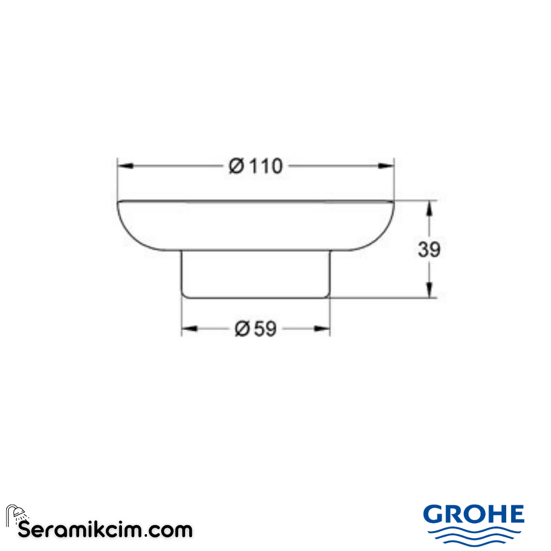 Grohe Essentials Sabunluk Camı 40368001 - 40368001