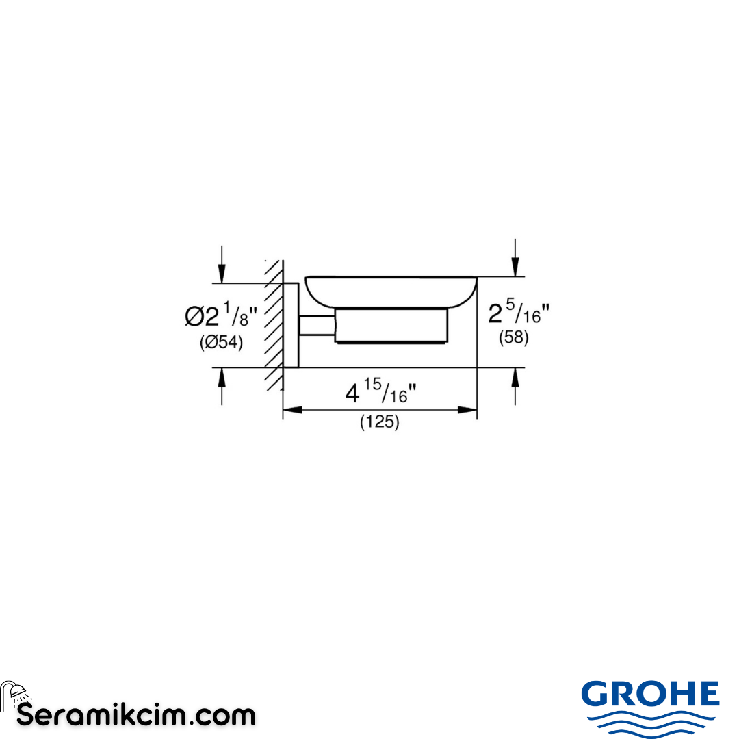 Grohe Essentials Sabunluk Krom 40444001