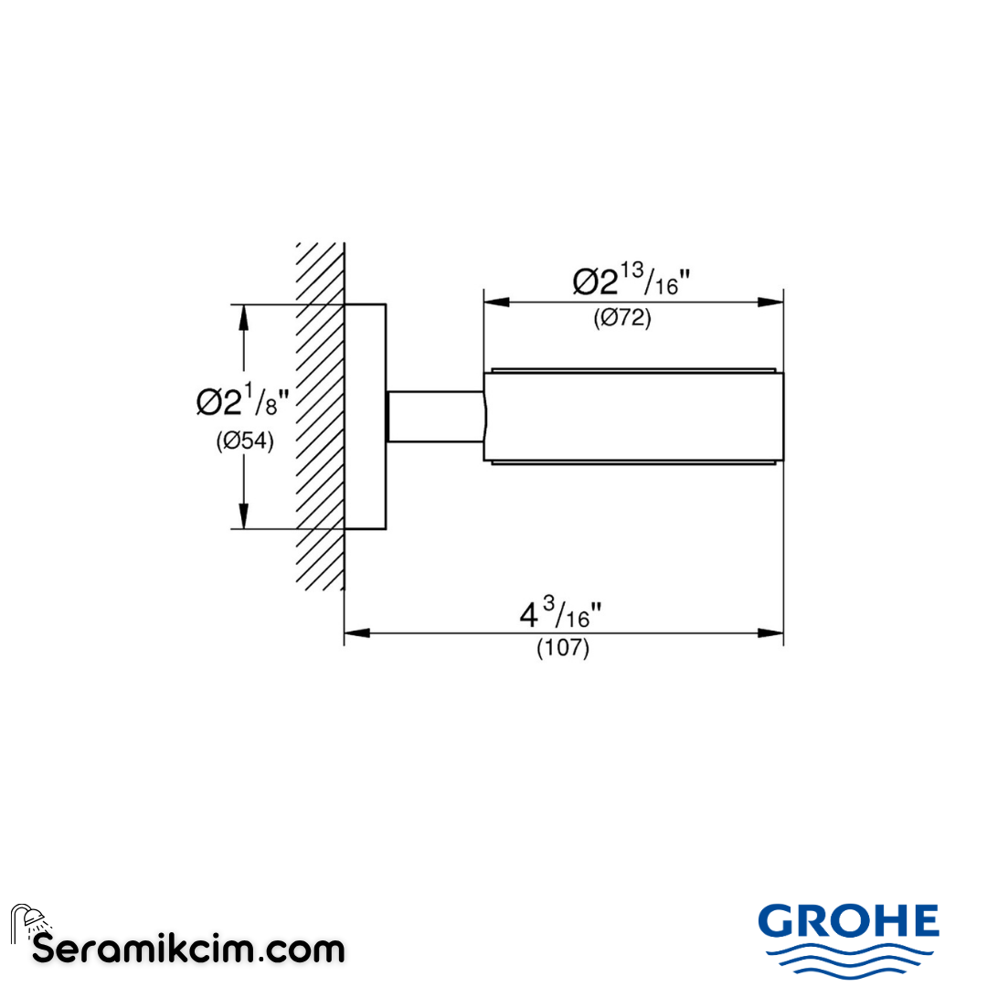 Grohe Essentials Sabunluk Tutacağı, Parlak Altın 40369GL1 - 40369GL1