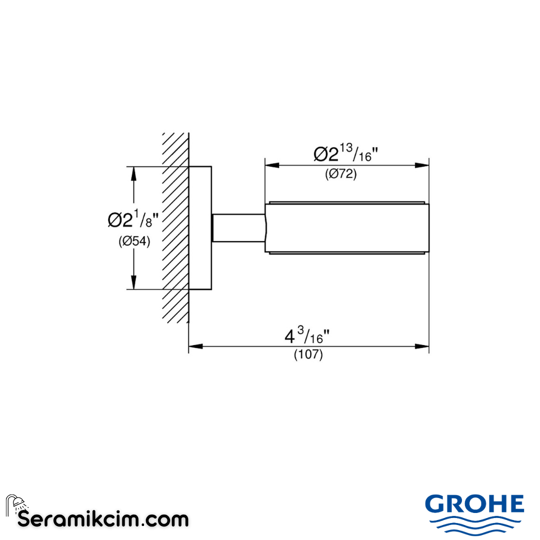 Grohe Essentials Sabunluk Tutacağı, Parlak Bakır 40369D