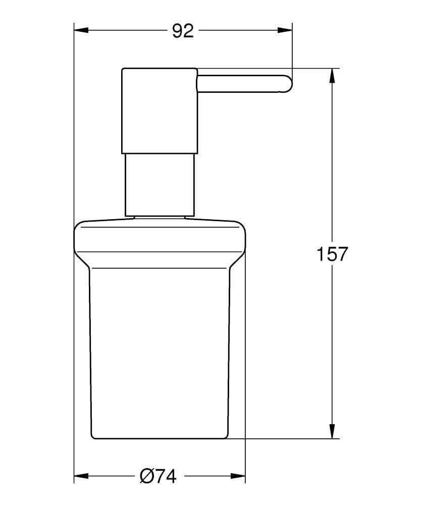 Grohe Essentials Sabunluk w/Holder Mat Siyah 1024702430 - 1024702430