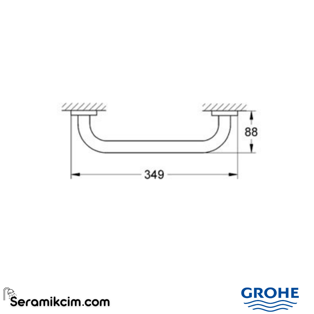 Grohe Essentials Tutunma Barı Krom 40421001 - 40421001