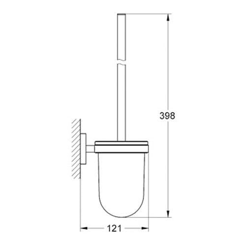 Grohe Essentials Tuvalet Fırçalığı, Krom - 40374001