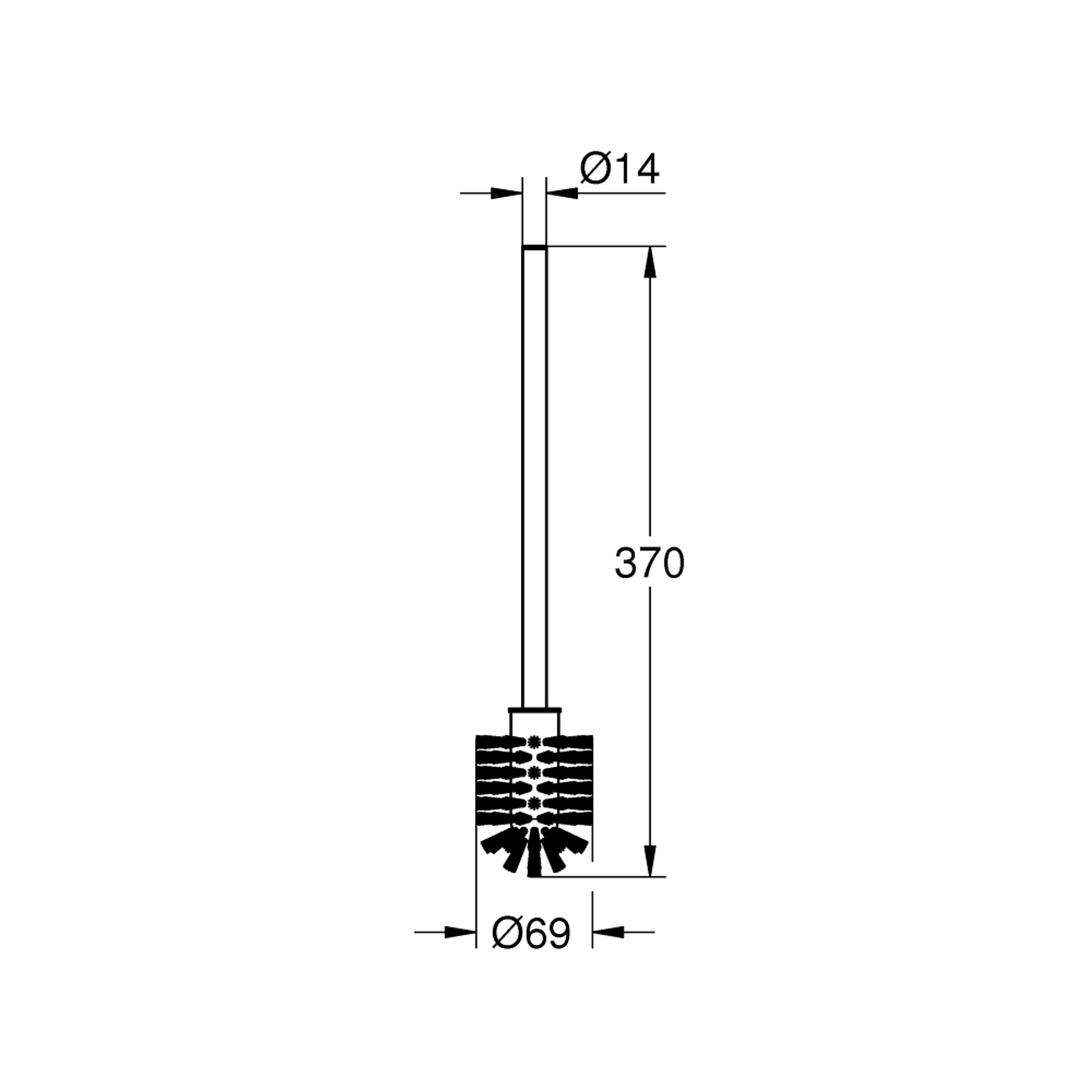 Grohe Essentials Yedek Fırça Krom 40392000