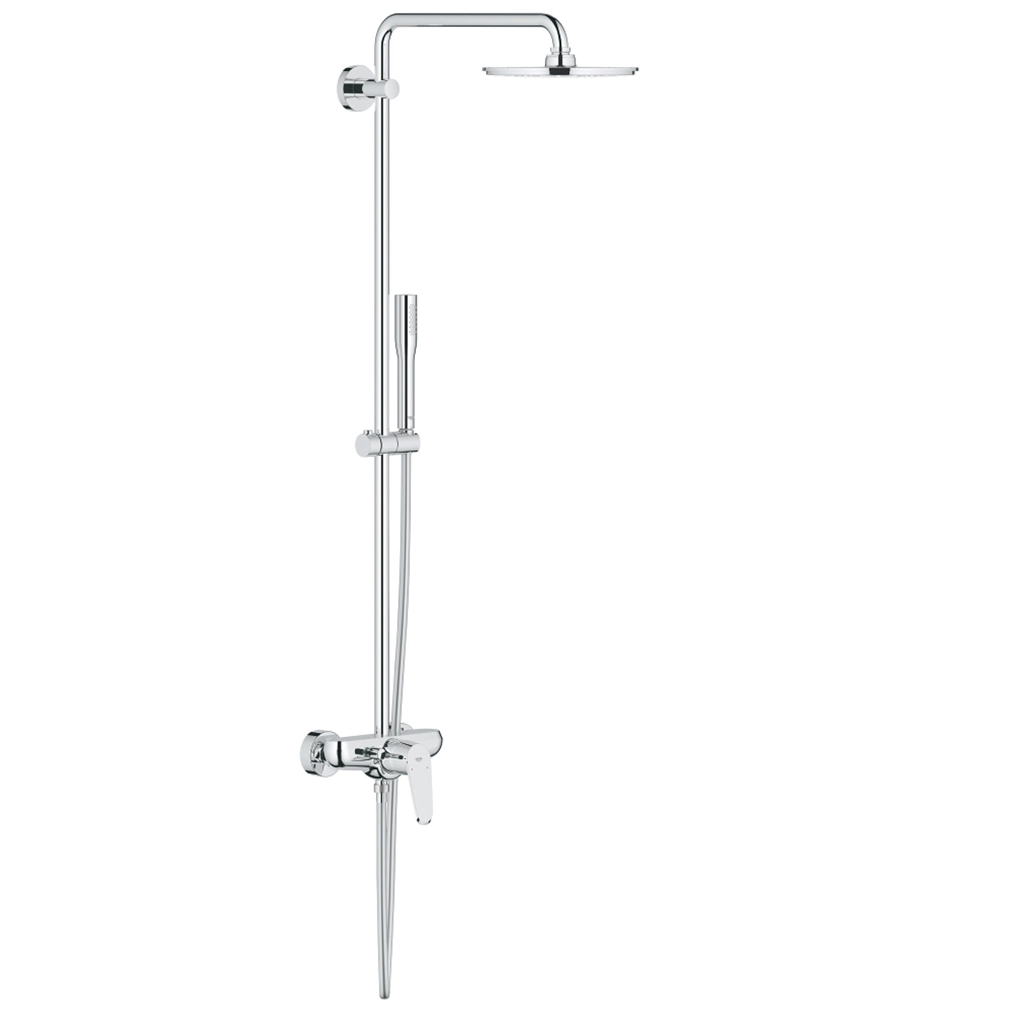 Grohe Euphoria Eurodisc Cosmopolitan System 210 Duvardan Bataryalı Duş Sistemi Krom 23058003