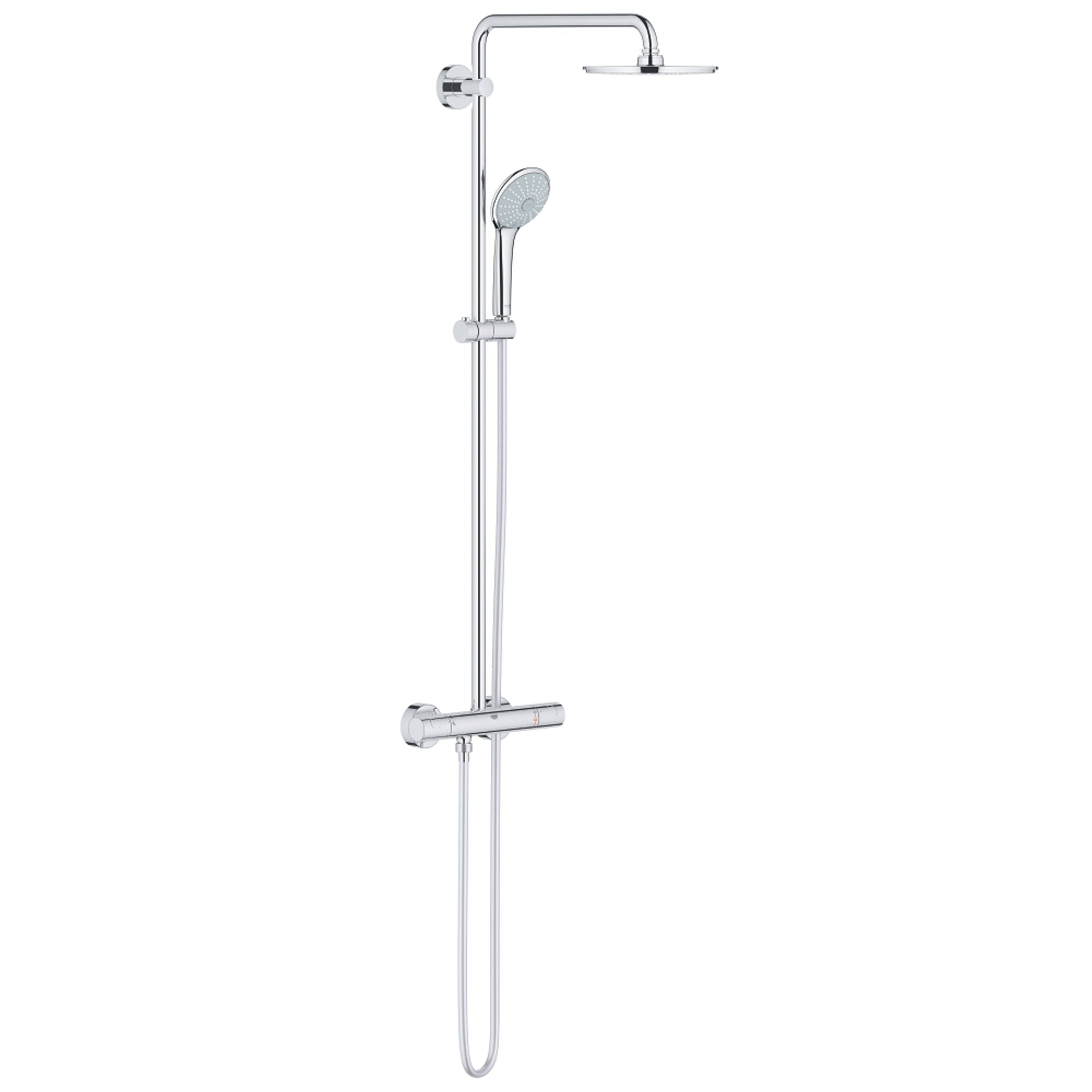 Grohe Euphoria System 210 Duvardan Termostatik Duş Sistemi Krom 26383000