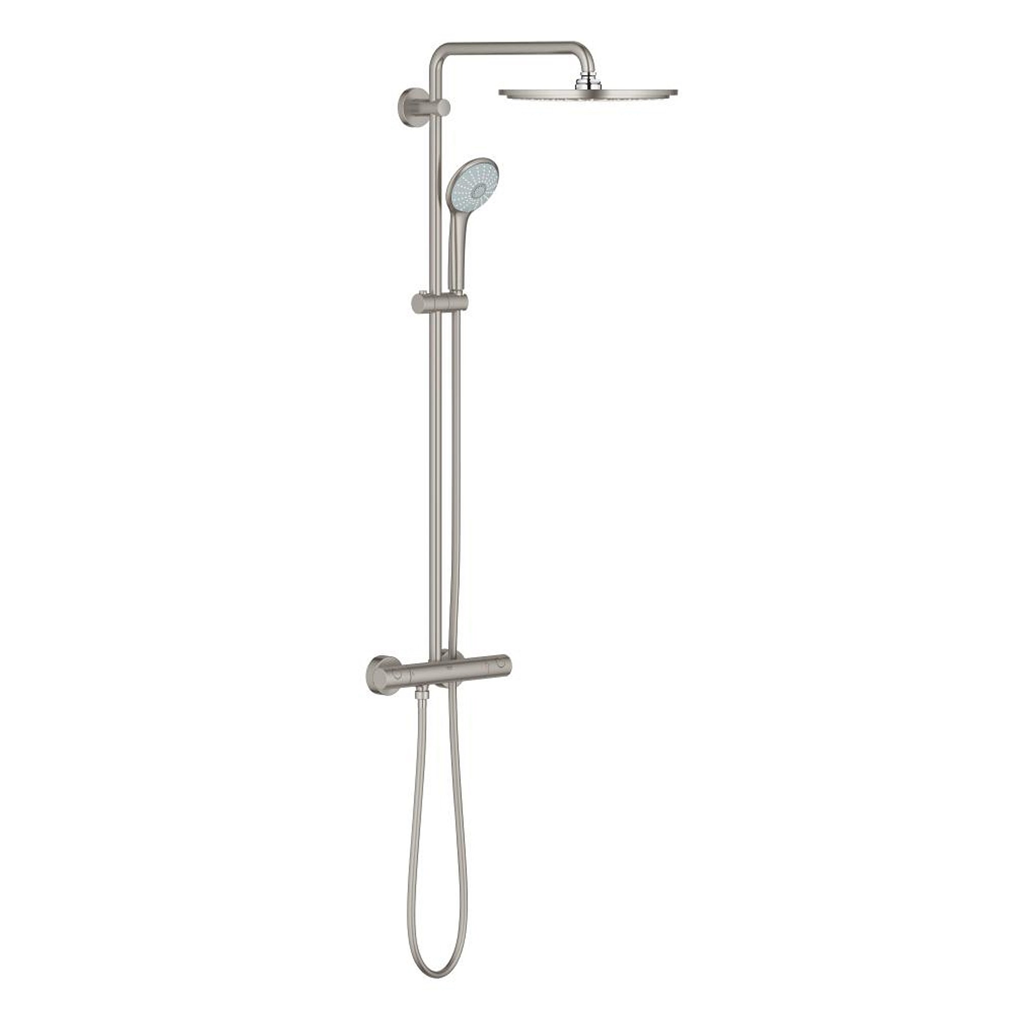 Grohe Euphoria System 310 Termostatik Duş Sistemi Tepe Duşu 310 mm Akış Tipi Rain Paslanmaz Çelik 26075DC0
