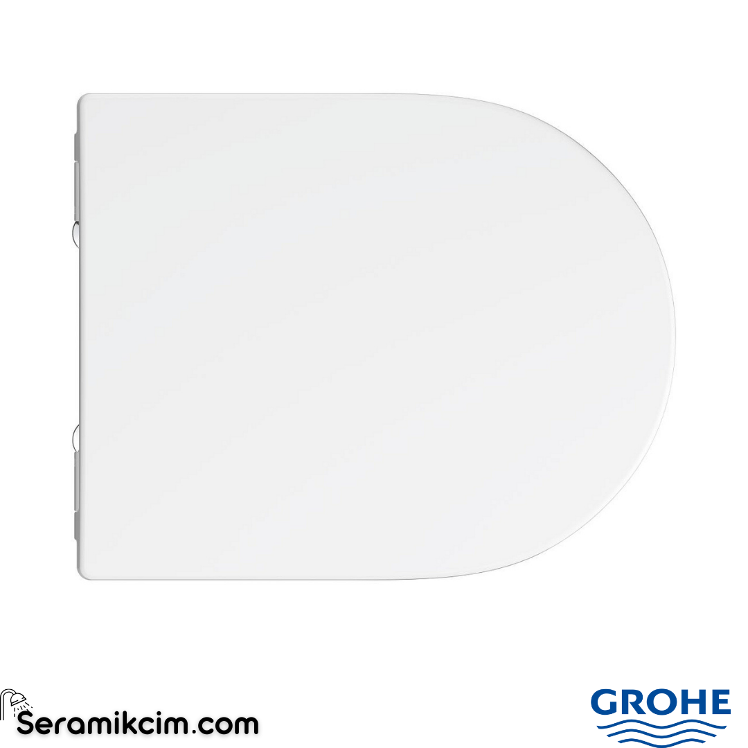 Grohe Euro Ceramic Klozet Kapağı Yavaş Kapanır Beyaz 102500SH00