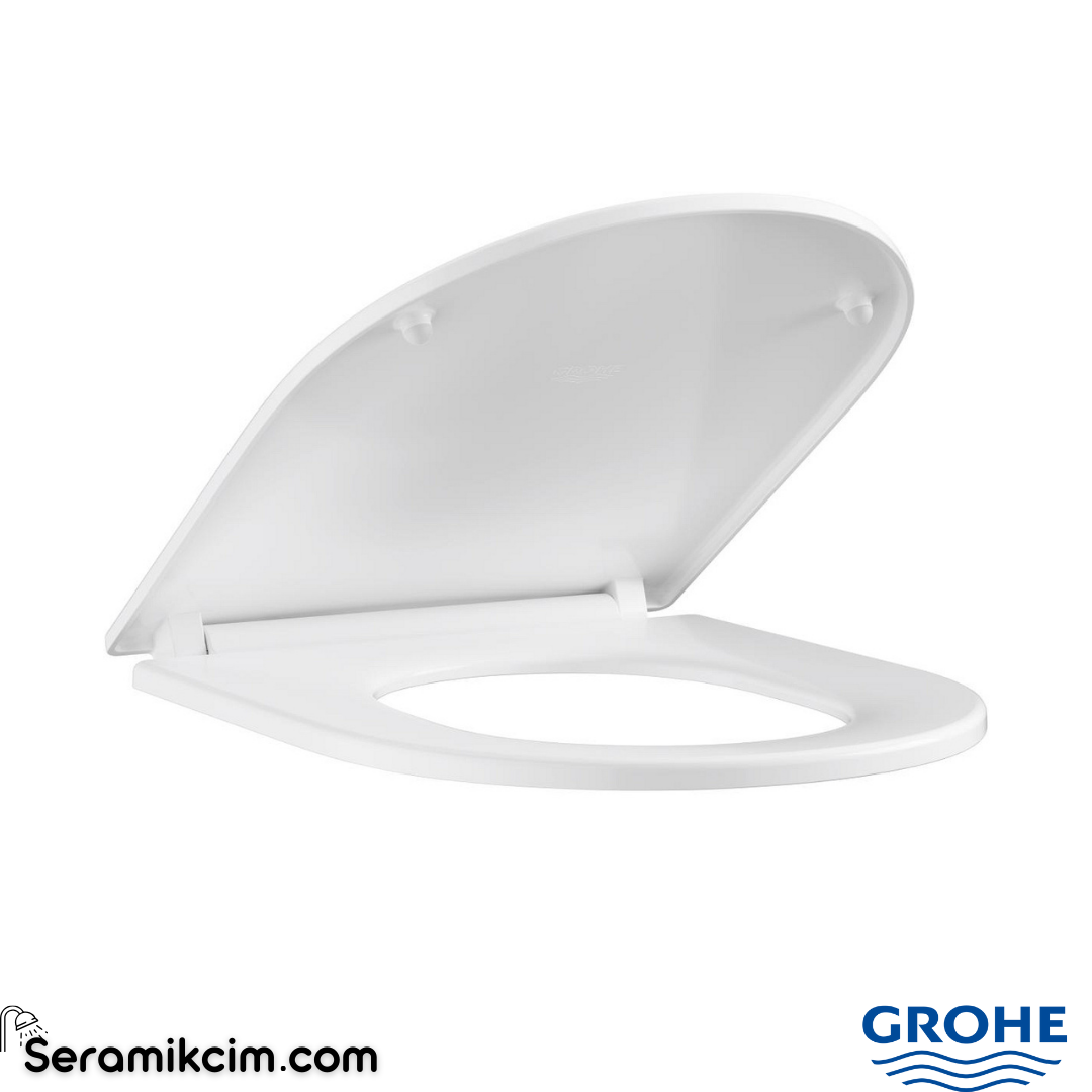 Grohe Euro Ceramic Klozet Kapağı Yavaş Kapanır Beyaz 102500SH00