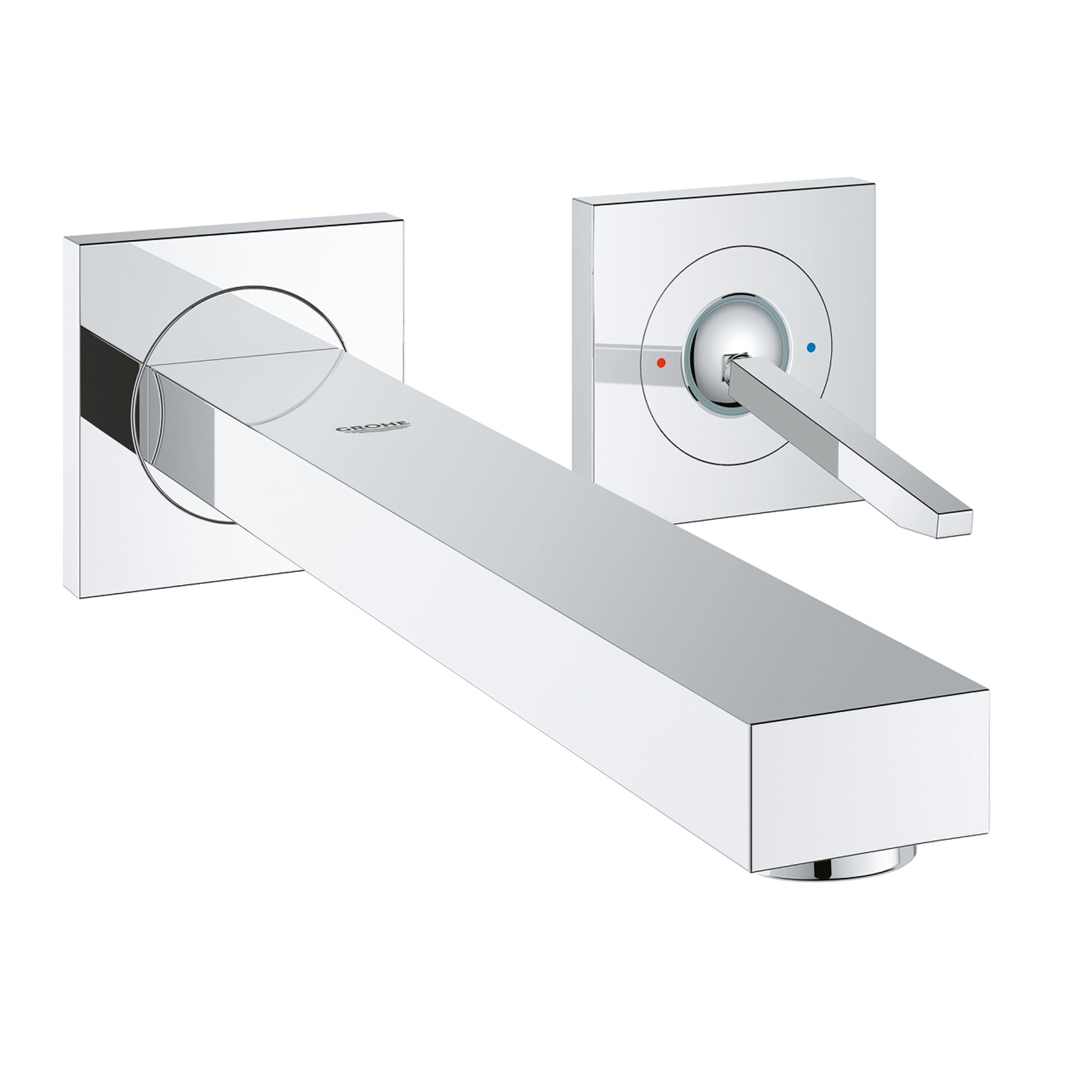 Grohe Eurocube Joy Ankastre 2 Delikli Lavabo Bataryası L Boy (Sıva Üstü Grubu) Krom 19998000