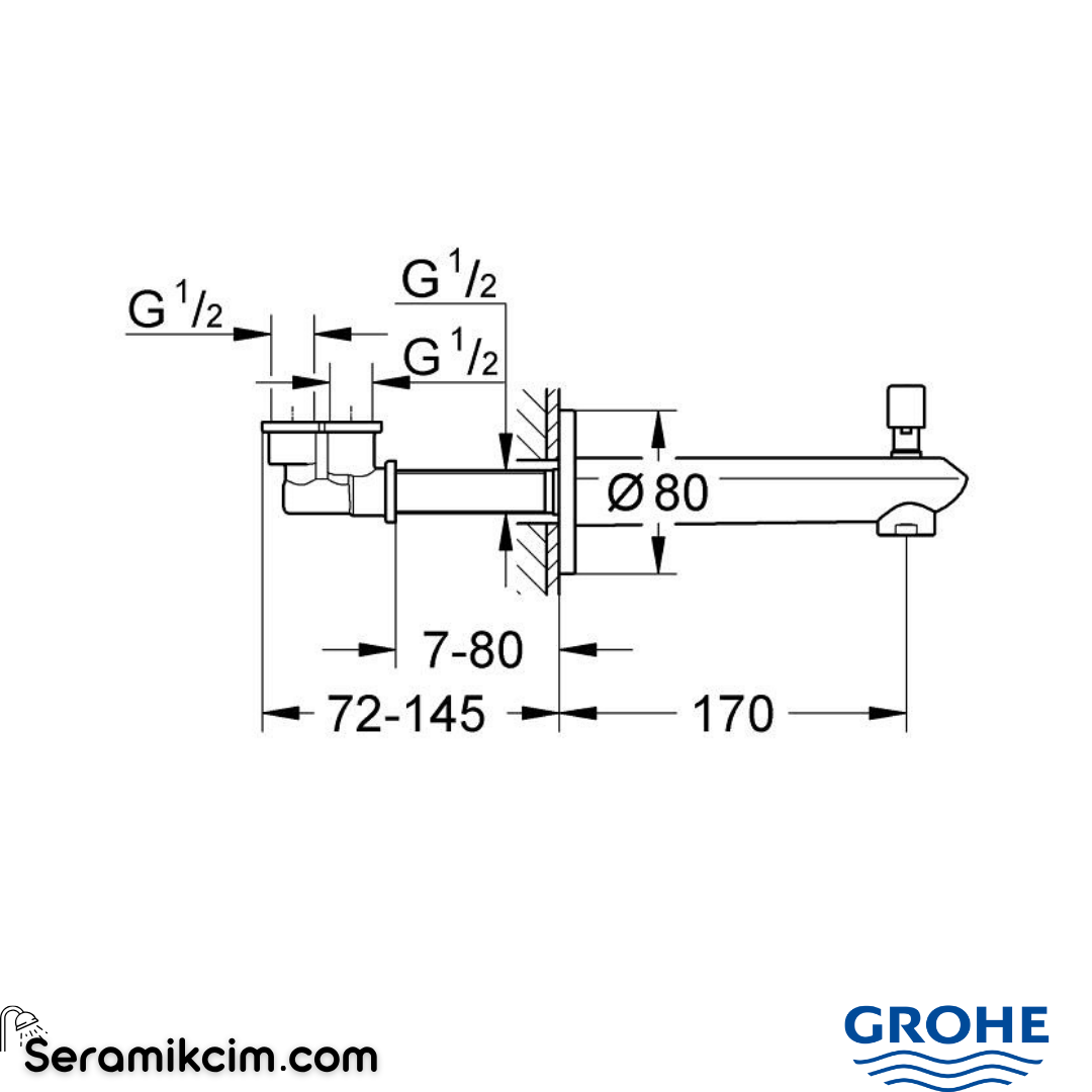 Grohe Eurodisc Cosmopolitan Çıkış ucu 13279002