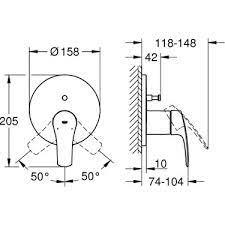 Grohe Eurosmart Ankastre Banyo / Duş Bataryası (Sıva Üstü Grubu) - 24043003
