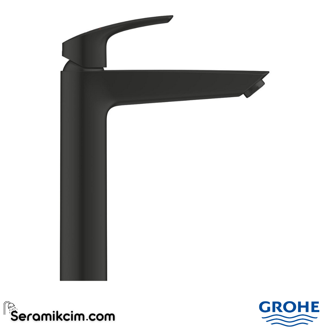 Grohe Eurosmart Çanak Lavabo Bataryası, Mat Siyah 239712433