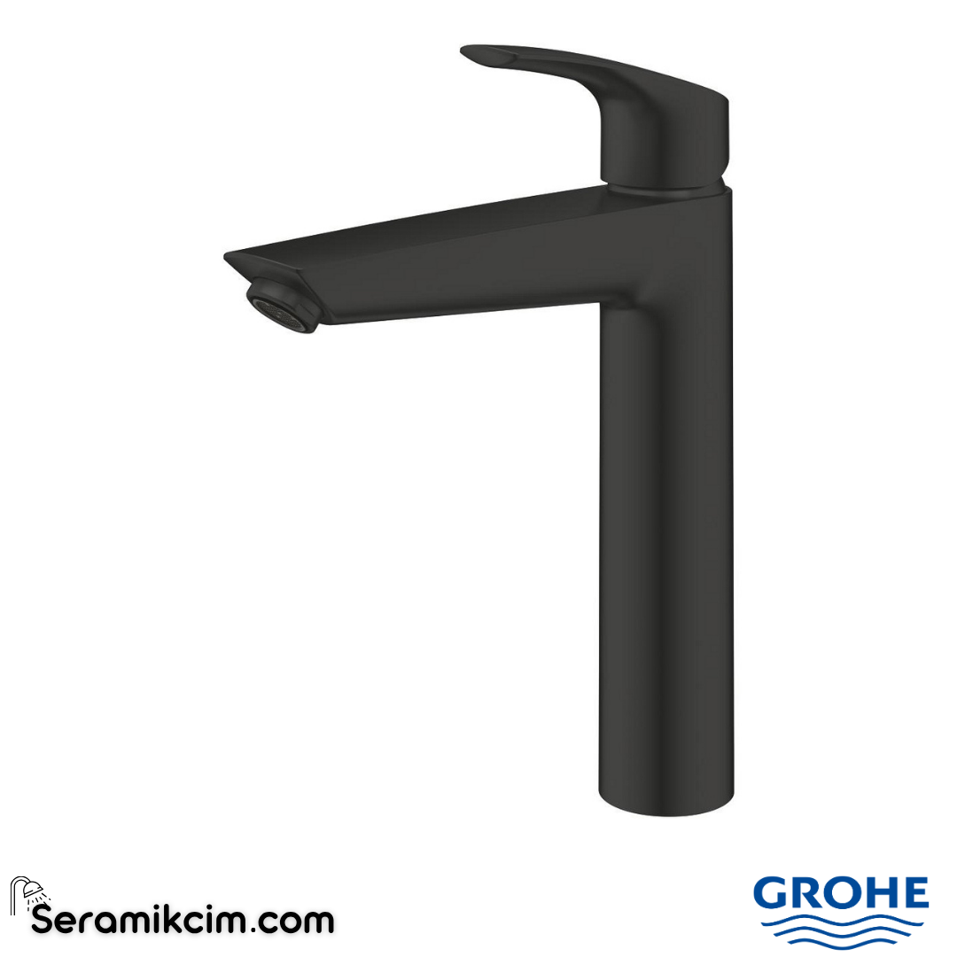 Grohe Eurosmart Çanak Lavabo Bataryası, Mat Siyah 239712433