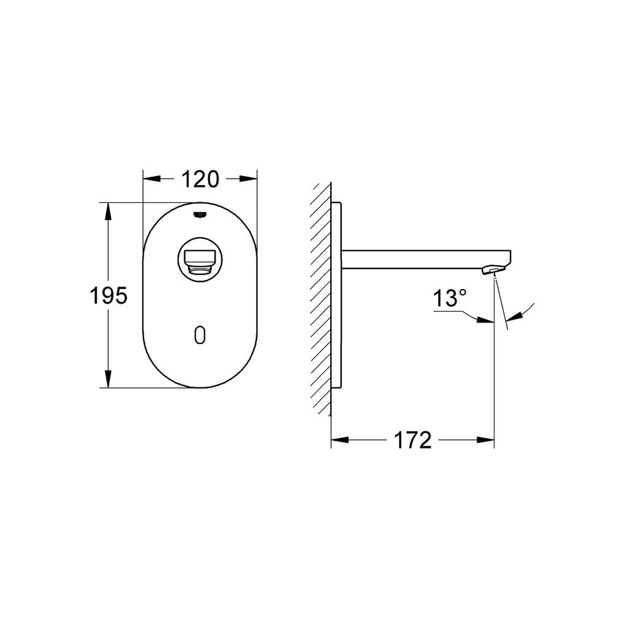 Grohe Eurosmart Cosmopolitan E Fotoselli Lavabo Musluğu Krom 36410000