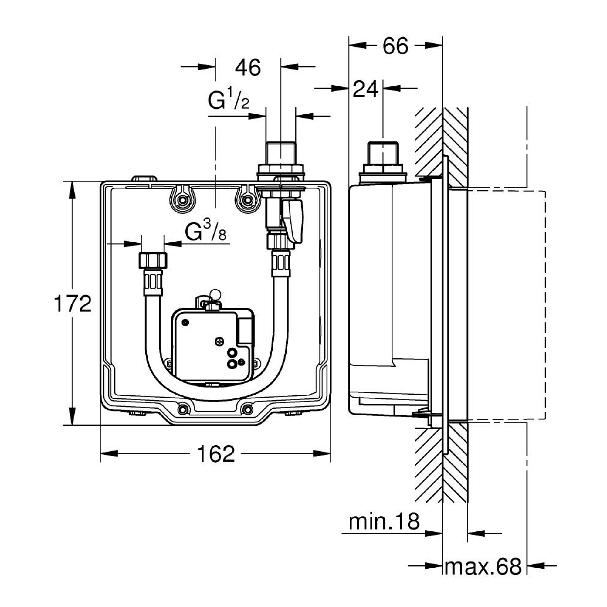 Grohe Eurosmart Cosmopolitan E Sıva Altı Montaj Kutusu 36337001