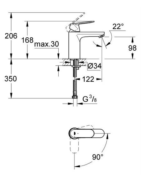Grohe Eurosmart Cosmopolitan Lavabo Bataryası