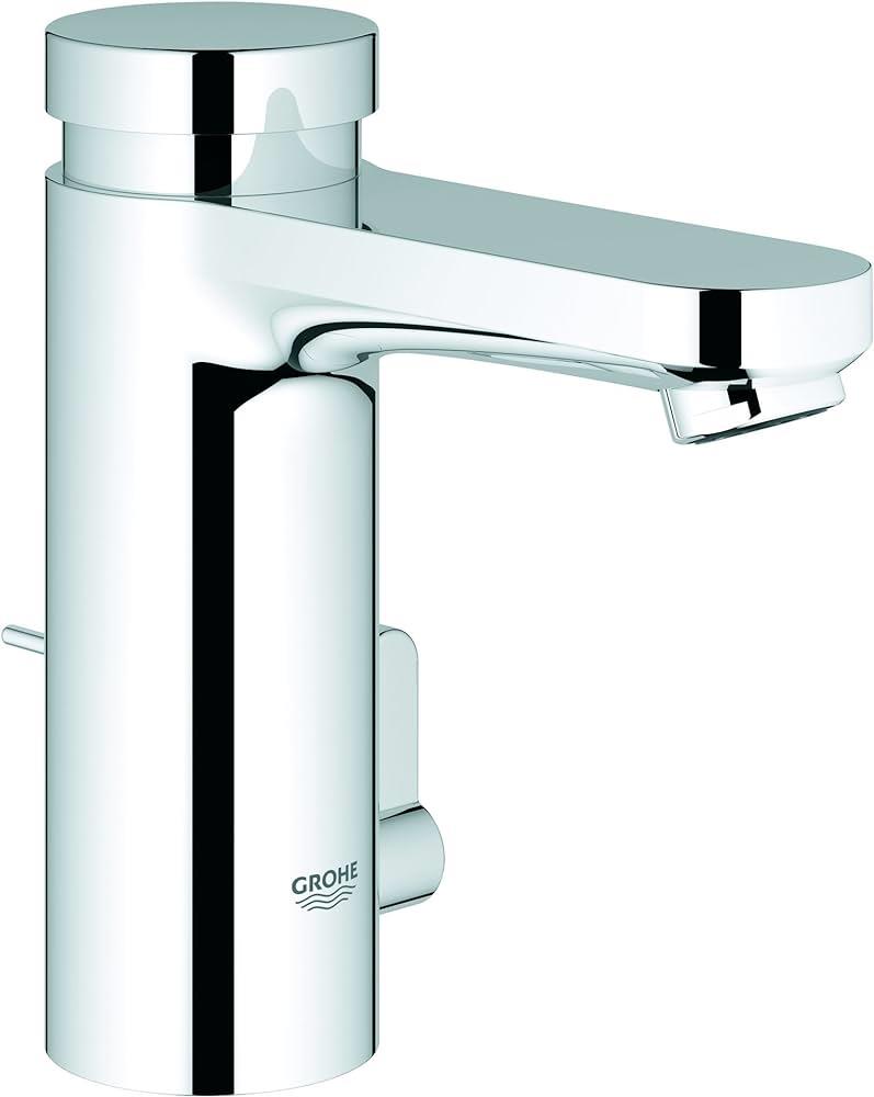Grohe Eurosmart Cosmopolitan T Çift Su Girişli, Sıcaklık Sınırlayıcılı, Zaman Ayarlı Lavabo Bataryası, Sifon Kumandalı
